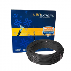 CABO DE REDE 100% COBRE CAT5E PRETO 4P LAN EXPERT UV CAIXA 100M