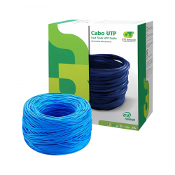 CABO DE REDE 100% COBRE CAT6 AZUL 4P GTS NETWORK 305M