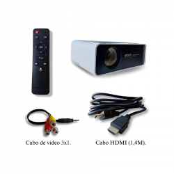 PROJETOR EXBOM 1500L MULTIMIDIA PJ-S500 PROJETOR FULL HD/1080P/HDMI/AUX/USB/VGA