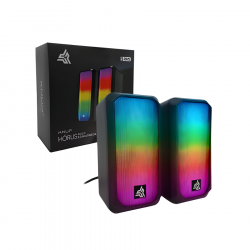 CAIXA DE SOM 10W USB LED HORUS KP-R0810 MULTIMIDIA SPEAKER KNUP