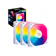 KIT DE COOLER FAN PARA GABINETE G-VR335K LED ARGB 1500RPM SILENCIOSO 120MM REVENGER