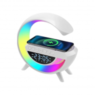 LUMINARIA G SPEAKER RGB CAIXA DE SOM BLUETOOTH COM CARREGAMENTO DE INDUÇÃO HEYLI HY-2301