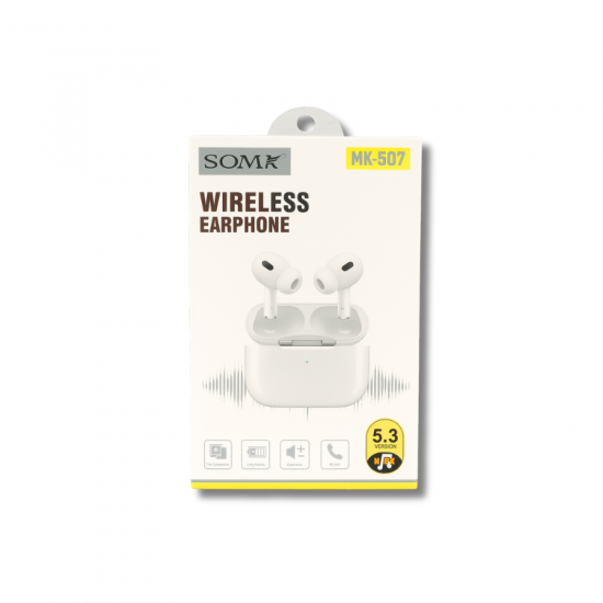 FONE DE OUVIDO SEM FIO BLUET. 5.3 MK-507 SOMK BRANCO