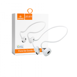 FONE DE OUVIDO SEM FIO LEF-AP10 BLUET 5.3 BRANCO LEHMOX
