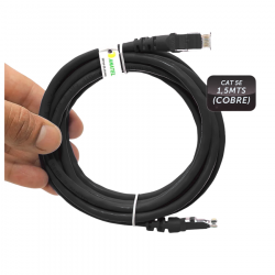 PATCH CORD U/UTP CMX CAT 5E IMPACT LAN 4P PC5PR15 PRETO 1,5M INTELBRAS 4830059