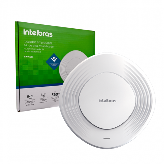 ROTEADOR EMPRESARIAL W6 AP RW 6181 AX INTELBRAS 4750260
