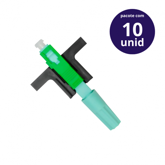 CONECTOR VERDE  SC/APC FIBRA OPTICO H-12APC T ROSCA UNI