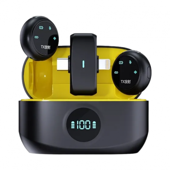 MICROFONE SEM FIO DE LAPELA DUPLO K31PRO