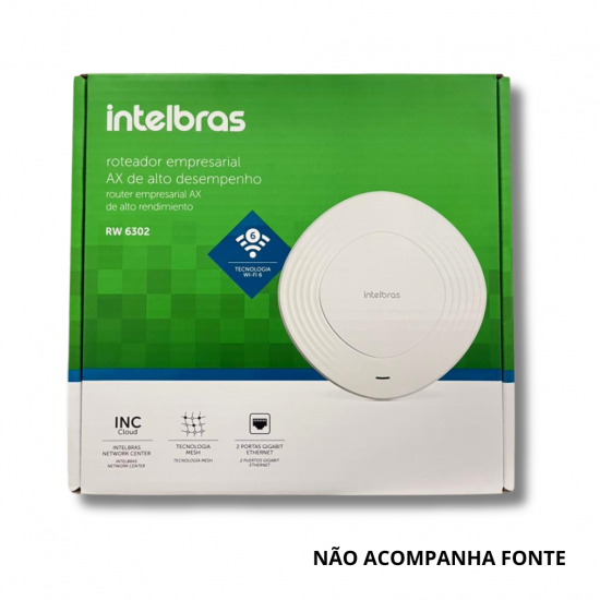 ROTEADOR EMPRESARIAL W6 AP RW 6302 AX INTELBRAS 4750261
