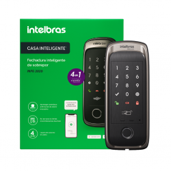 FECHADURA INTELIGENTE DE SOBREPOR MFD 2020 CHAMPAGNE INTELBRAS 4670051