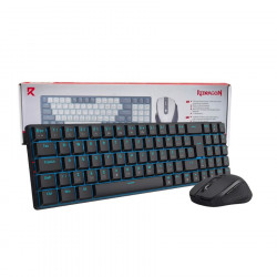 TECLADO E MOUSE SEM FIO BS-8772BK PRETO REDRAGON
