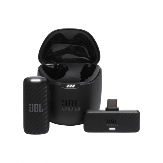 MICROFONE SEM FIO DE LAPELA JBL QUANTUM STREAM WIRELESS USB-C PRETO