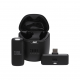 MICROFONE SEM FIO DE LAPELA JBL QUANTUM STREAM WIRELESS USB-C PRETO