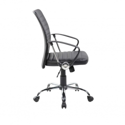 CADEIRA DE  ESCRITORIO PRESIDENTE GIRATORIA FOX OFFICE C161W PRETA