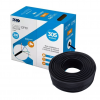 CABO DE REDE COBREADO PRETO PROELETRONIC 4P 8 FIOS CFTV CAIXA 305M