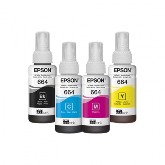 KIT 4 TINTAS 644 BLACK / CYAN / MAGENTA / YELLOW