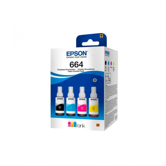 KIT 4 TINTAS 644 BLACK / CYAN / MAGENTA / YELLOW
