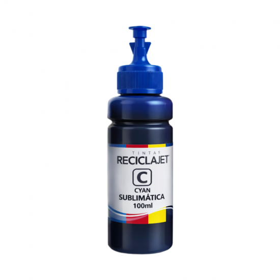 TINTA SUBLIMATICA RECICLAJET UNIVERSAL EPSON AZUL 100ML