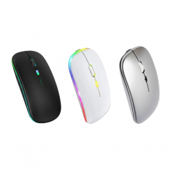 MOUSE SEM FIO HY-LED8 RGB USB+BLUETOOTH