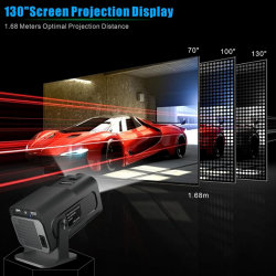 MINI PROJETOR PORTATIL HY-103 LED PRETO 720P HEYL