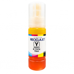 REFIL DE TINTA RECICLAJET YELLO EPSON T574 70ML DER 4