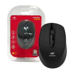 MOUSE SEM FIO RECARREGAVEL BT+RC/NANO M-BT30BK PRETO C3TECH