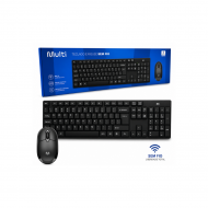 TECLADO E MOUSE SEM FIO TC670 USB 1200 DPI MULTILASER PRETO