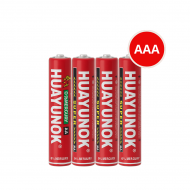 PILHA PALITO AAA ZINCO HUAYUN COM 4 UNI R3