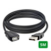 CABO EXTENSOR USB 5M MACHO FEINEER USB2.0 AM+AF COD.3209
