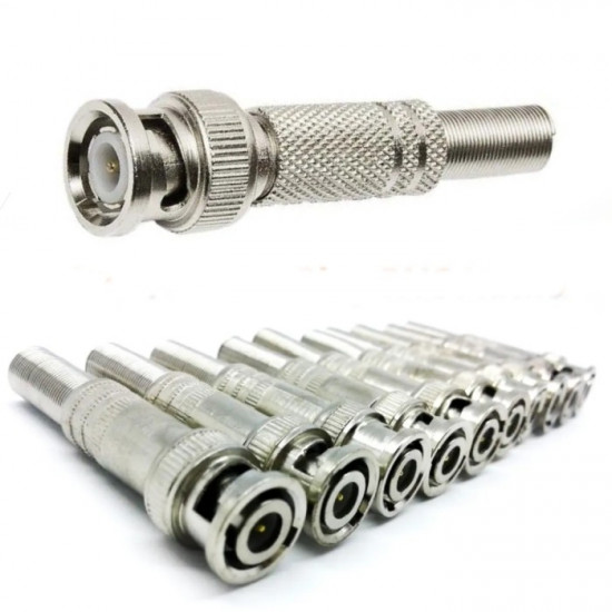 CONECTOR BNC MOLA PARAFUSO C/10 UNI CONECTOR BNC MOLA PARAFUSO C/10 UNI