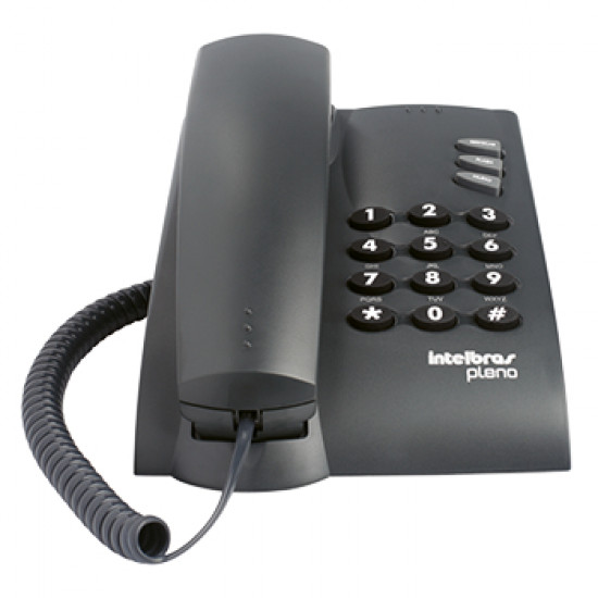 TELEFONE INTELBRAS PLENO C/CHAVE 4080057 PRETO