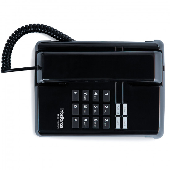 TELEFONE COM FIO TC 50 PREMIUM PRETO INTELBRAS 4080086