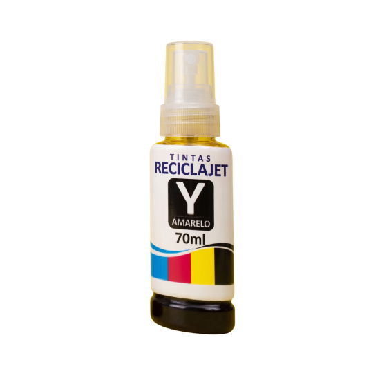 REFIL UNIVERSAL RECICLAJET AMARELA 70ML