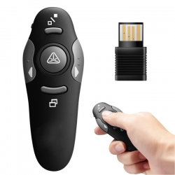 APRESENTADOR DE SLIDES LPT-8 USB SEM FIO EXBOM