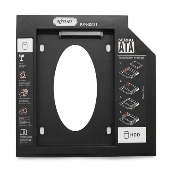 ADAPTADOR CADDY 9,5mm KNUP SSD-HDD SATA KP-HD021 ADAPTADOR CADDY 9,5mm KNUP SSD-HDD SATA KP-HD021