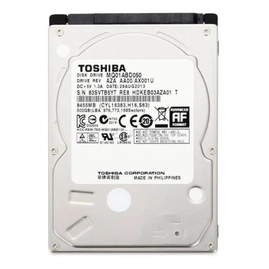 HD 500GB PARA NOTEBOOK MQ01ABD050V TOSHIBA