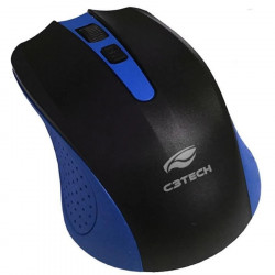 MOUSE SEM FIO M-W20BL C3TECH RC/NANO DPI AJUST. 500/800/1000 AZUL