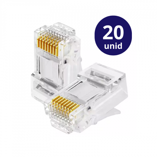 CONECTOR RJ45 CAT5 20 UNID PREMIUM TEM 9146 CONECTOR RJ45 CAT5 20 UNID PREMIUM TEM 9146