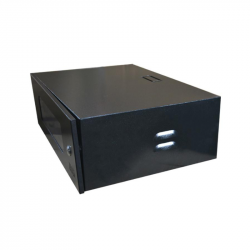 MINI RACK 3U 19P 350MM ACR C/02 CHAVES MAX PRETO