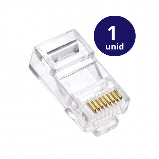 CONECTOR RJ45 CAT5 01 UNID PREMIUM TEM CONECTOR RJ45 CAT5 01 UNID PREMIUM TEM