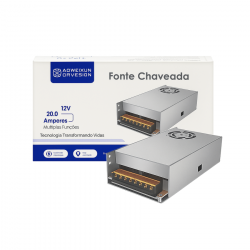 FONTE PARA CAMERA 12V 20A COLMEIA AOWEIXUN