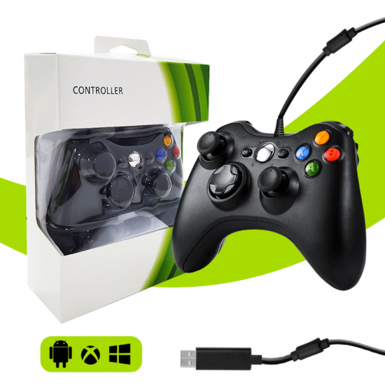 CONTROLE JOYSTICK PARA X360 COM FIO 360-Y CONTROLER