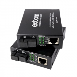 CONVERSOR DE MIDIA GIGABIT ETHERNET SC MONOMODO A+B 5KM CFO-NK1000