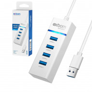 HUB USB 4P 3.0 COM LED INDICADOR EXBOM UH-30A