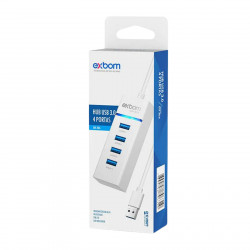 HUB USB 4P 3.0 COM LED INDICADOR EXBOM UH-30A