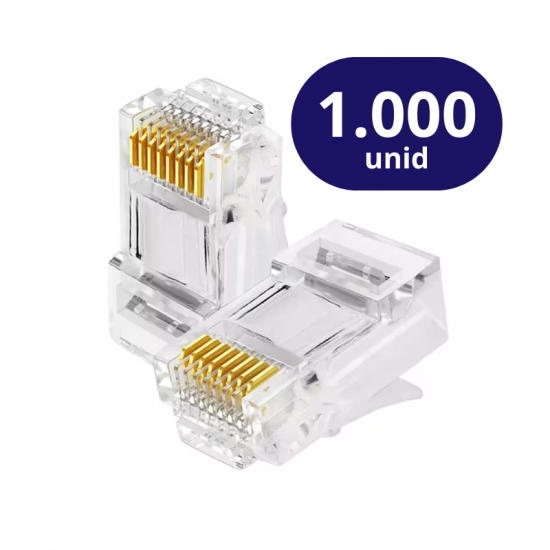 CONECTOR RJ45 CAT5 1000 UNID PREMIUM TEM 9930 CONECTOR RJ45 CAT5 1000 UNID PREMIUM TEM 9930