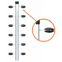 PERFIL P/ CERCA TUBULAR 1,20 MT COMPLETA 0315