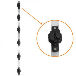 PERFIL PARA CERCA TUBO QUADRADO 25X25 1 MT C/6 ISOL W - PARAFUSO 0885