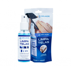 LIMPA TELAS COM FLANELA IMPLASTEC 60ML