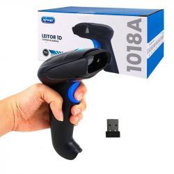 LEITOR DE CODIGO DE BARRA SEM FIO KNUP KP-1018A